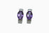 Divya दिव्या | Amethyst | Hoop | Silber | Rhodiniert